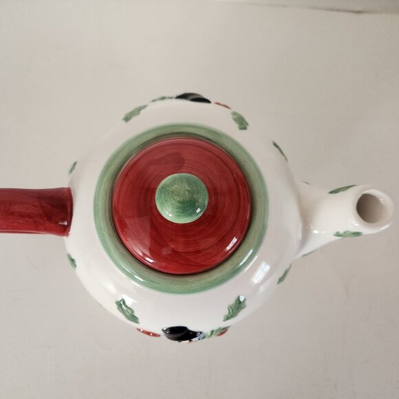 Inspirado IDC Handpainted Ceramic Snowman Holiday Teapot - Picture 4 of 11